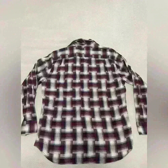 Tommy Bahama Shirt Mens Medium Purple Blue Button Up Long Sleeve Cotton Casual - Picture 8 of 8